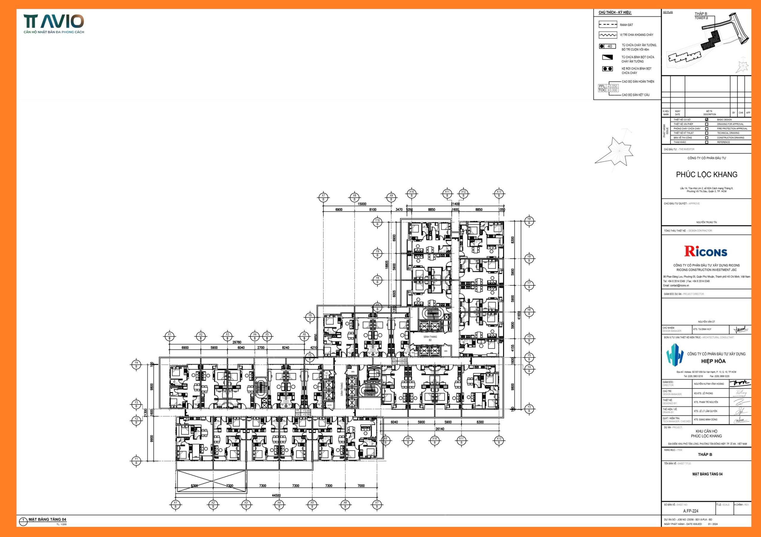 MẶt BẰng TẦng 4b DỰ Án Tt Avio HCM