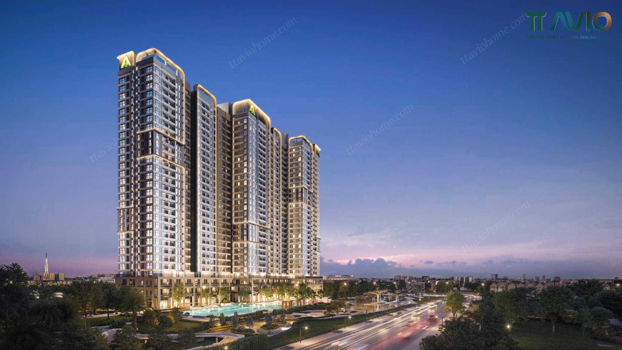 Phối Cảnh Tòa Tháp Avis Dự án Tt Avio Hồ Chí Minh