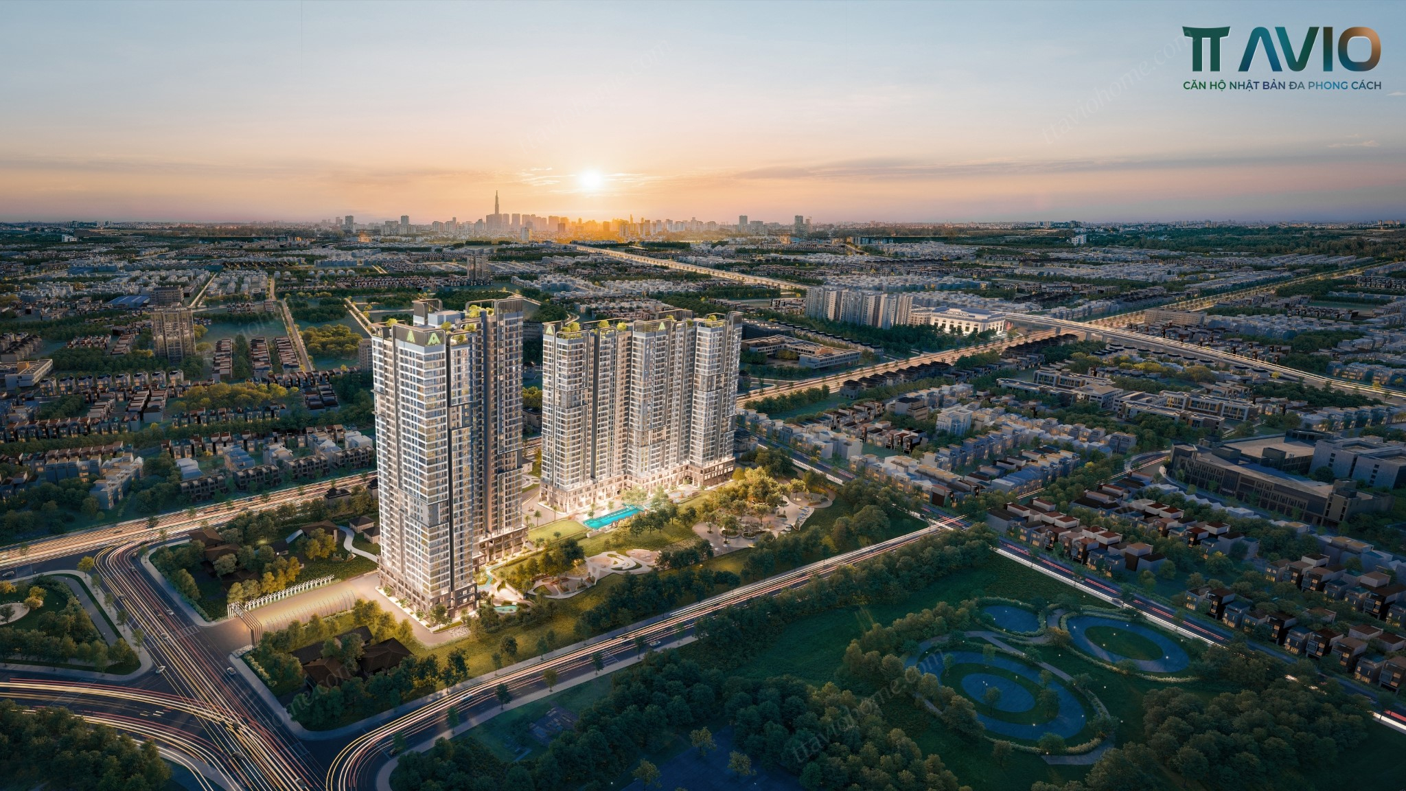 View Trên Không Ở Căn Hộ Tt Avio